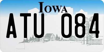 IA license plate ATU084