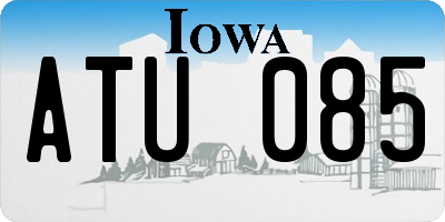 IA license plate ATU085
