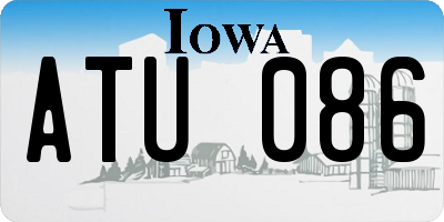 IA license plate ATU086