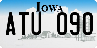 IA license plate ATU090