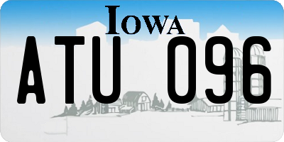 IA license plate ATU096