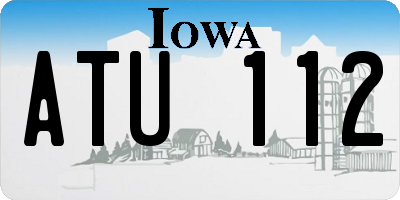 IA license plate ATU112