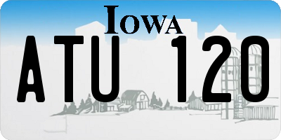 IA license plate ATU120