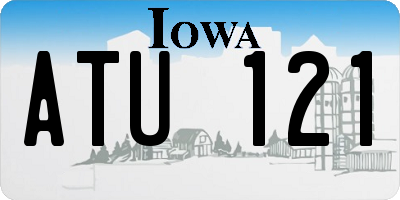 IA license plate ATU121