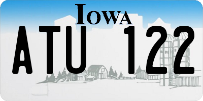 IA license plate ATU122