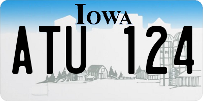 IA license plate ATU124