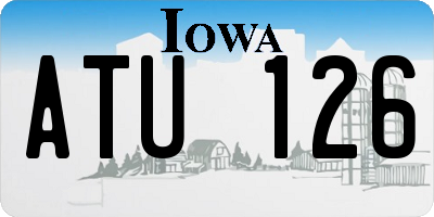 IA license plate ATU126