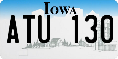 IA license plate ATU130