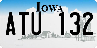 IA license plate ATU132