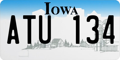 IA license plate ATU134