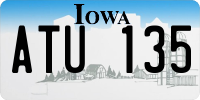 IA license plate ATU135