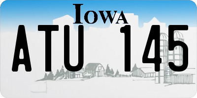 IA license plate ATU145