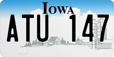 IA license plate ATU147