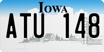 IA license plate ATU148