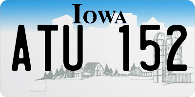 IA license plate ATU152