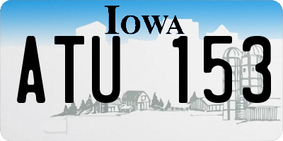 IA license plate ATU153