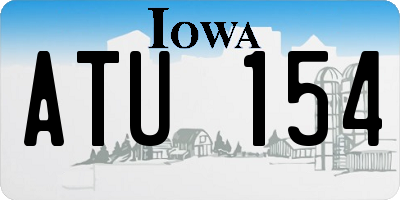 IA license plate ATU154