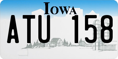 IA license plate ATU158