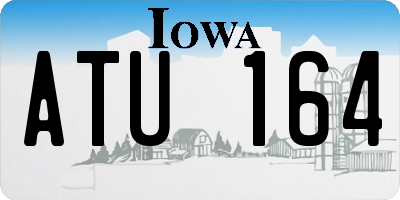 IA license plate ATU164