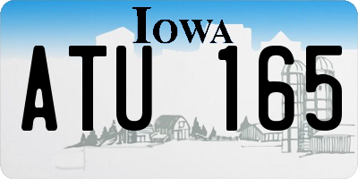 IA license plate ATU165