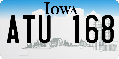 IA license plate ATU168