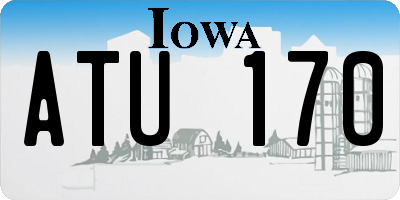 IA license plate ATU170