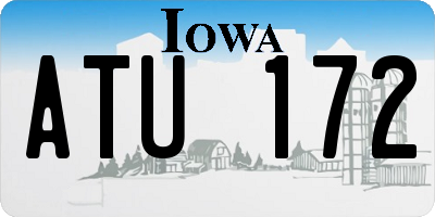 IA license plate ATU172