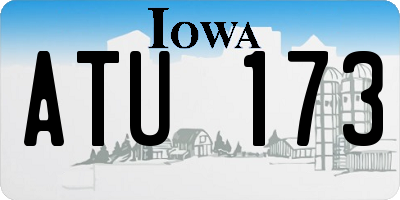 IA license plate ATU173