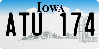 IA license plate ATU174