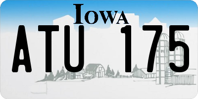 IA license plate ATU175