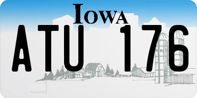 IA license plate ATU176