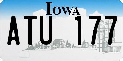 IA license plate ATU177