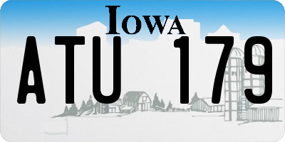 IA license plate ATU179