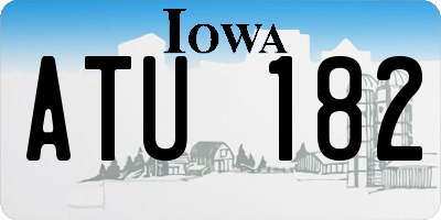IA license plate ATU182
