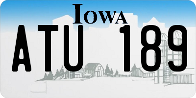 IA license plate ATU189