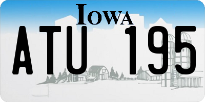 IA license plate ATU195