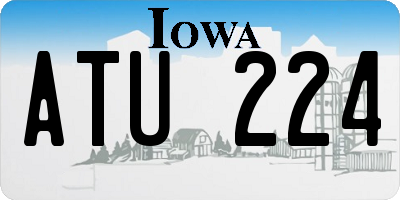 IA license plate ATU224