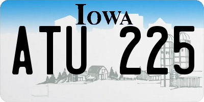 IA license plate ATU225