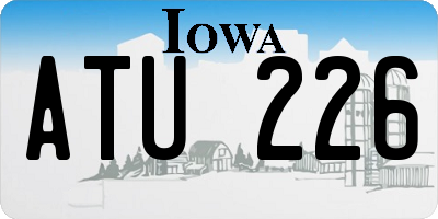 IA license plate ATU226