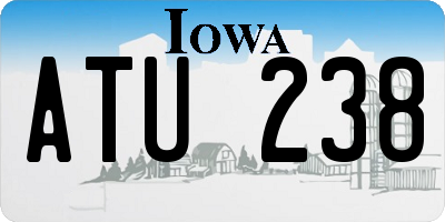 IA license plate ATU238