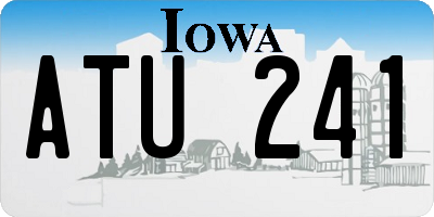 IA license plate ATU241