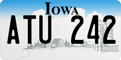 IA license plate ATU242