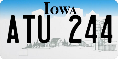 IA license plate ATU244