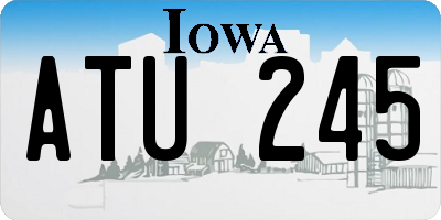 IA license plate ATU245