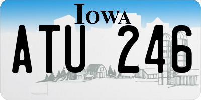 IA license plate ATU246