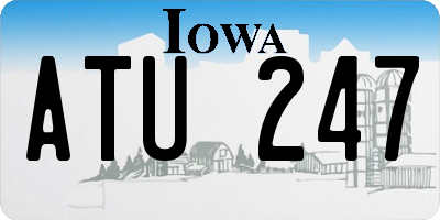IA license plate ATU247