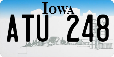 IA license plate ATU248