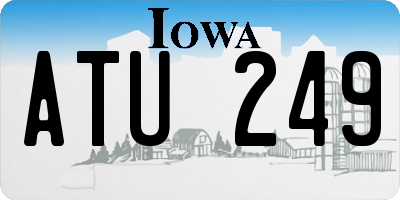 IA license plate ATU249