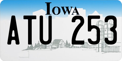 IA license plate ATU253
