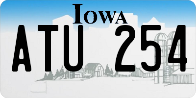 IA license plate ATU254